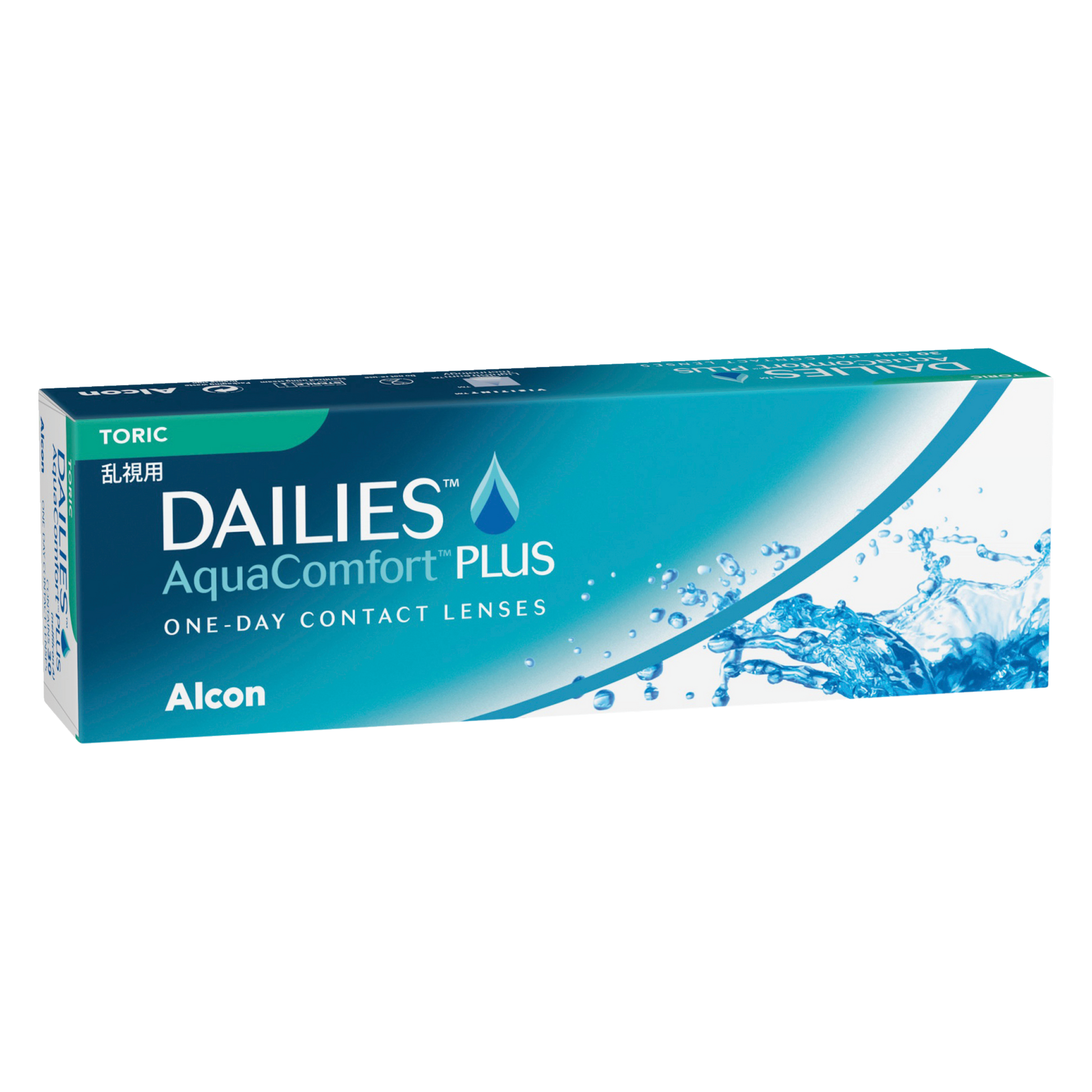 Box of Alcon Dailies AquaComfort Plus contact lenses