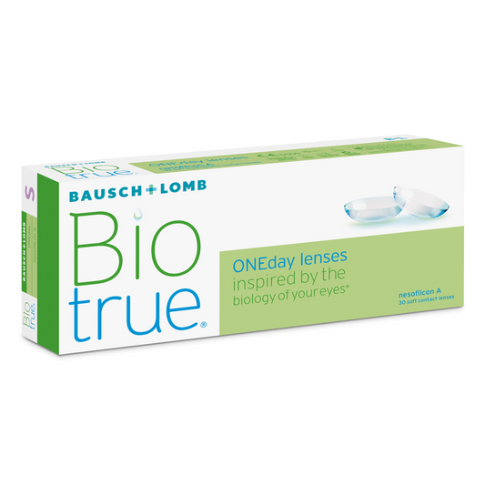Box of Bausch & Lomb Biotrue contact lenses