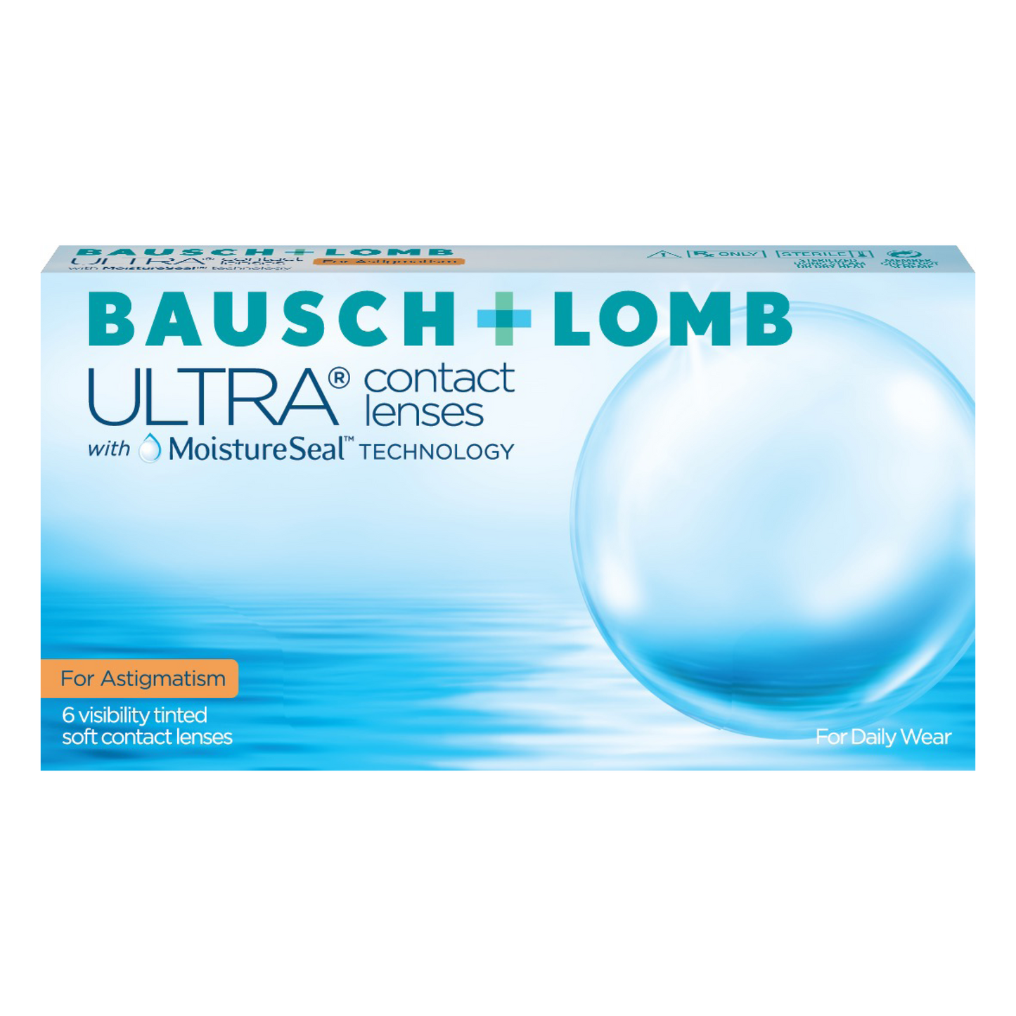 Box of Bausch & Lomb Ultra contact lenses