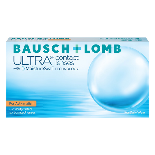Box of Bausch & Lomb Ultra contact lenses