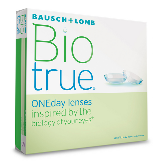 Box of Bausch & Lomb Biotrue contact lenses