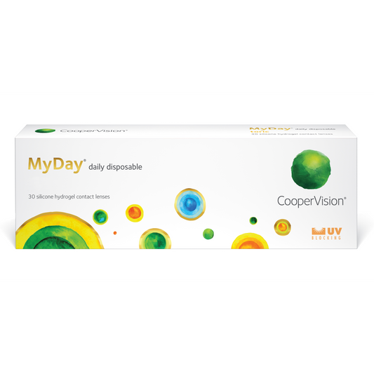 Box of Coopervision MyDay contact lenses