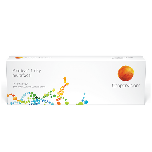 Box of Coopervision Proclear 1 day multifocal contact lenses