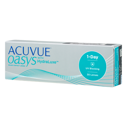 Box of J&J Acuvue Oasys contact lenses