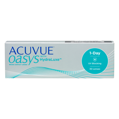 Box of J&J Acuvue Oasys contact lenses