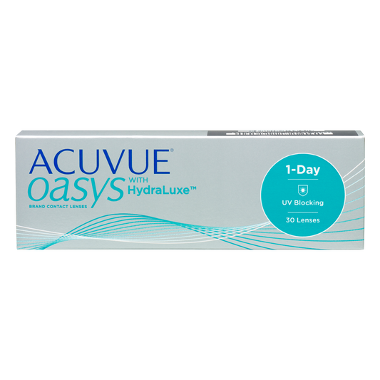Box of J&J Acuvue Oasys contact lenses
