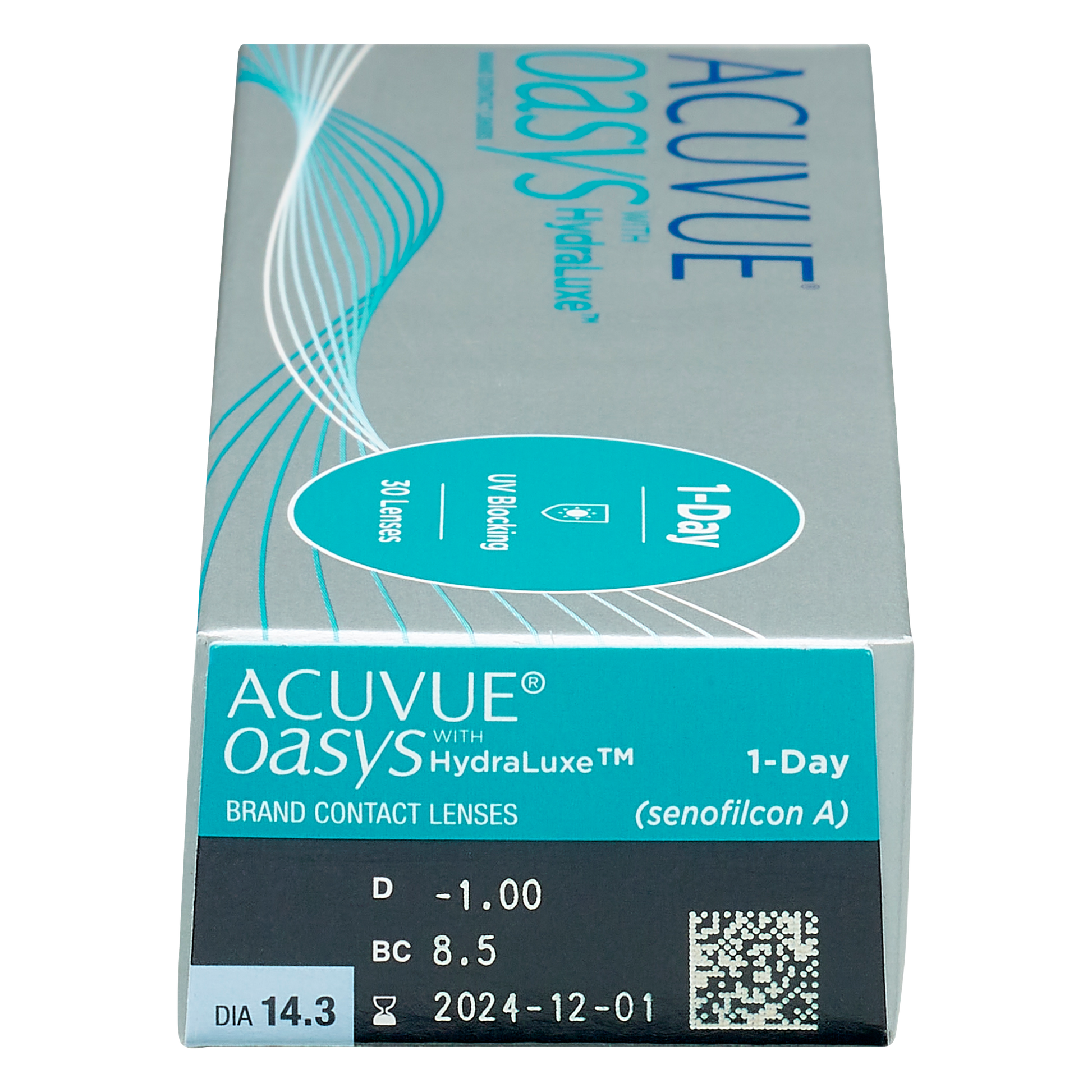 Box of J&J Acuvue Oasys contact lenses